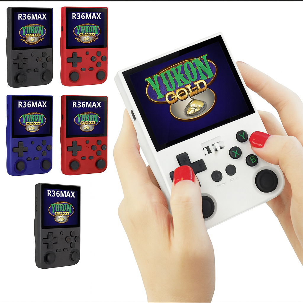 Yukon Gold R36MAX Portable Hand Held Video Player Open Source Linux System 4.0in HD IPS Screen Portable Mini Retro Handheld Game Console