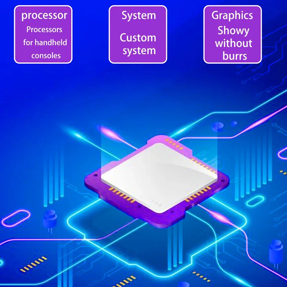 Handheld Game Console Built-in 520 Games Portable Game Player with Rechargeable Battery Retro Game Console Gifts for Boys Girls