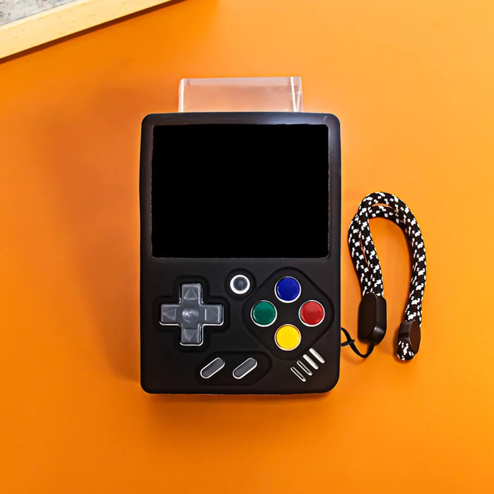Silicone Case Shockproof Protective Case with Lanyard Protector Shell Sleeve Protector Cover for MIYOO Mini V4 Game Accessories